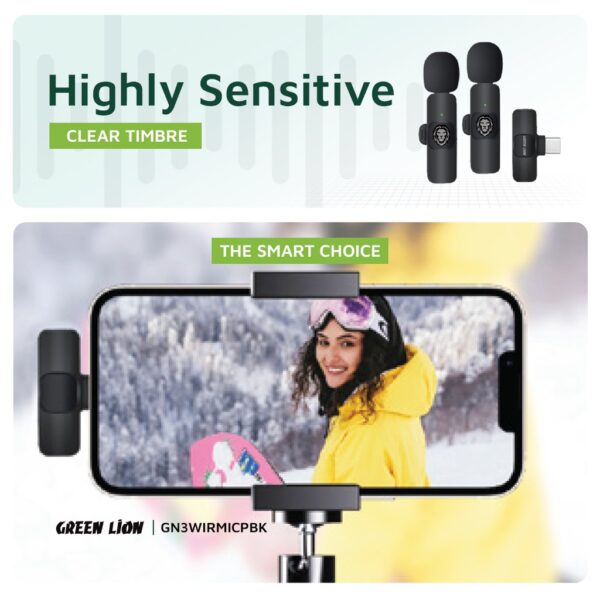 میکرفون سه در یک 3in1 wireless GreenLion
